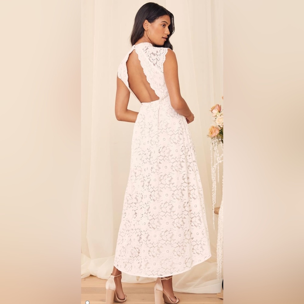 White lace dress